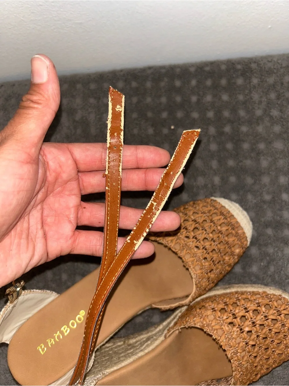 Bamboo Espadrilles Wedges - 10